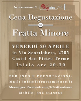 Cena-Degustazione in Fratta